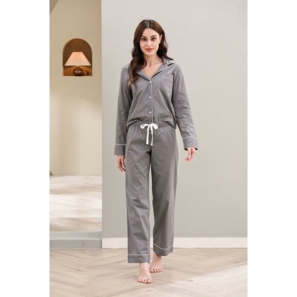 Richie House Women Cotton Pajamas Set Notch Collar Soft Sleepwear NWT in pkg - Picture 4 of 6